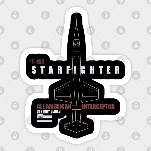 F-104 Starfighter Sticker by TCP